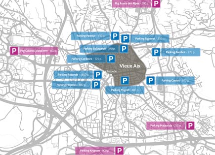 Carte des parkings  à imprimer