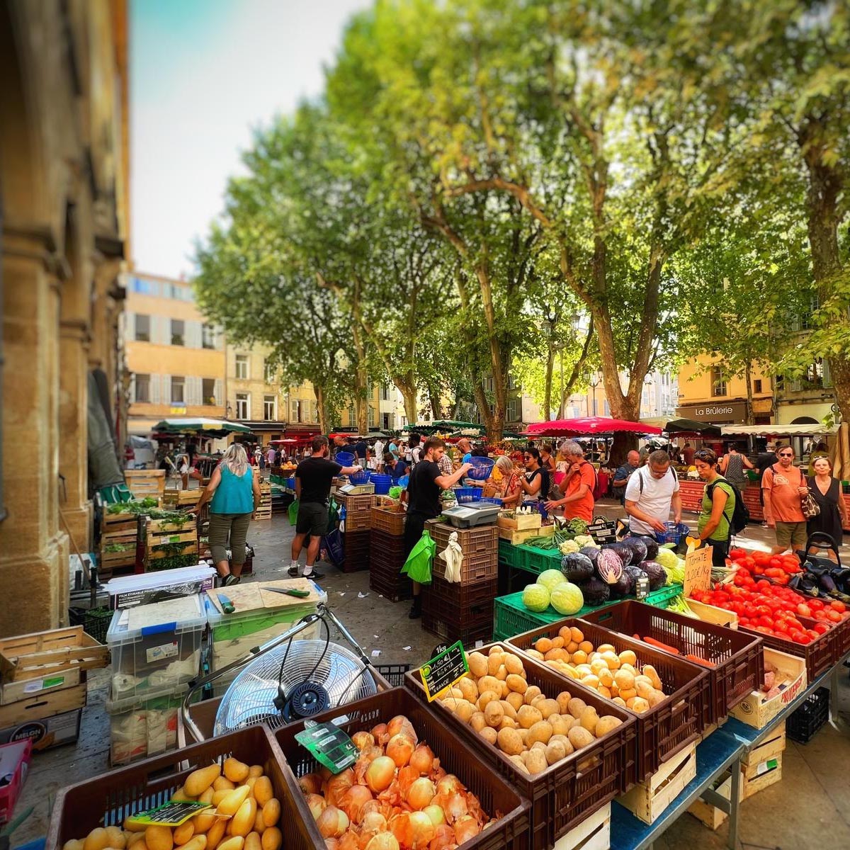 Marché des fruits et légumes