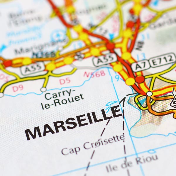 Carte de Marseille